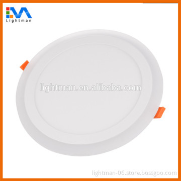 AC85-265 Recessed 145mm 6W Round Dual Color LED Panel Light